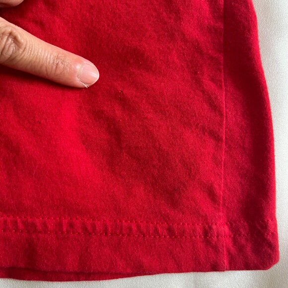 APPLE STORE Shirt Unisex Women's Red Mac Employee Short Sleeve Tee Blank M 2001 - Picture 7 of 12